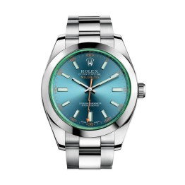 Rolex Milgauss 116400GV 勞力士綠玻璃藍盤男士自動機械腕錶