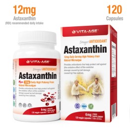 加拿大代購免費直送 超級抗氧化劑 - 蝦紅素 6mg Astaxanthin 1瓶x120粒裝